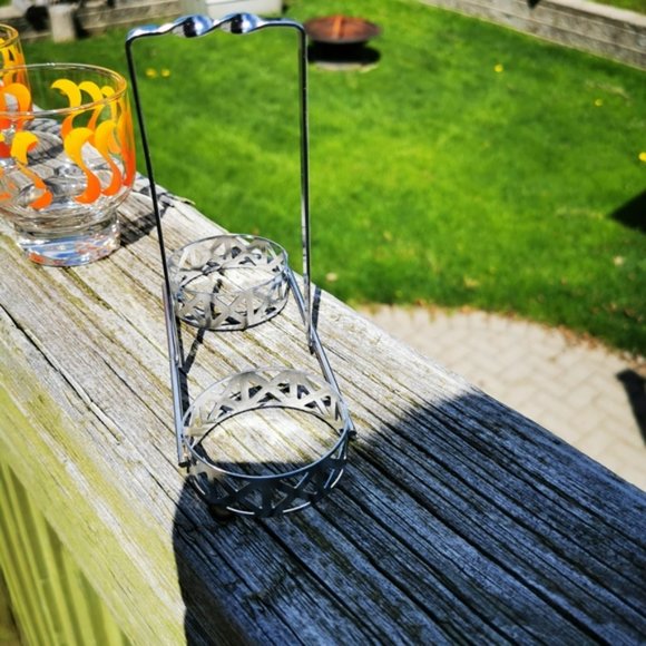 Vintage Condiment Caddy Orange & Yellow Design - Picture 10 of 15